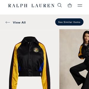 Ralph Lauren Women's Black and Yellow Jacket Sold Out